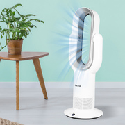 2 In 1 Air Cooler Bladeless Electric Fan Cooler Heater Remote Control