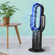 Electric Fan Cooler Heater Bladeless Air Cooler Remote Control