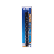 Jackson 1RU 6 Outlet PDU -19" Rack Mounted Power Rail with Surge Protection