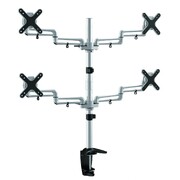 Quadruple Desk Mount Monitor Bracket/Arm: 13" to 23" 