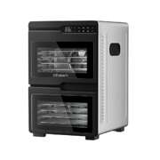 12 Trays Food Dehydrator Dual-Zone Stainless Steel Fruit Jerky Dryer