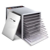 Devanti Stainless Steel Food Dehydrator with 10 Trays