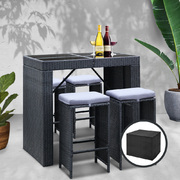 5-Piece Outdoor Bar Table and Stools Set