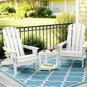 Adirondack Chair Table Set HDPE Folding 3-Piece | EXTG