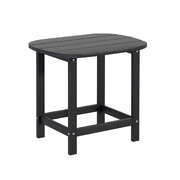Outdoor Coffee Side Table HDPE Desk Patio Furniture Camping Garden Black