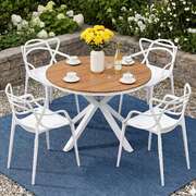 5 Piece Outdoor Dining Set Table Chairs | EXTG
