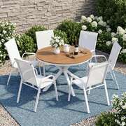 7 Piece Outdoor Dining Set Table Chairs | EXTG