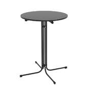 Outdoor Bar Table Round Folding Desk Top 109cm Patio Furniture Black