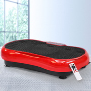 Vibration Machine Platform Vibrator Resistance Rope Home Fitness Red