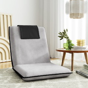Grey Lounge Sofa Bed Folding Chair Cushion