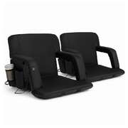 2X Floor Lounge Sofa Bed with Heated Cushions and Armrest Design