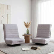 Swivel Floor Chair 360 Foldable Lounge 2 Pack | EXTG
