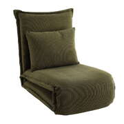 Modern Green Foldable Floor Lounge Sofa Bed Adjustable Comfortable Seating