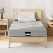 King Single 15cm Cool Gel Memory Foam Mattress Charcoal 7-Zone Washable Bamboo Cover