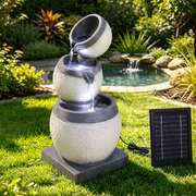 Solar Fountain 3 Level Cascading Bowl 24x24x52cm