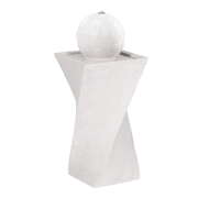 Solar Fountain Water Feature Bird Bath Outdoor Garden LED Lights Ball 85CM