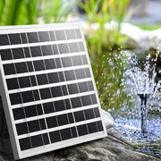 Solar Pond Pump with garden Water Pool Kit Large Panel 8.2 FT