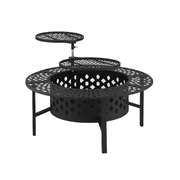 Fire Pit BBQ Charcoal Smoker Portable Mesh Pits Outdoor Camping Fireplace Premium Quality Design