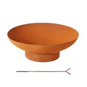 Fire Pit Iron Bowl 80cm Outdoor Patio Fireplace