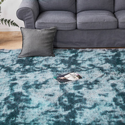 Floor Rug Shaggy Rugs Soft Large Carpet Area Tie-dyed 140x200cm Blue