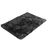 Floor Rug Shaggy Rugs Soft Large Carpet Area Tie-dyed 200x230cm Black