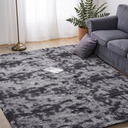 Floor Shaggy Rugs Soft Large Carpet Area Tie-dyed Midnight City 200x230cm