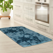 Floor Rug Shaggy Rugs Soft Large Carpet Area Tie-dyed 80x120cm Blue
