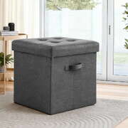 Storage Ottoman Foldable Foot Stool With Lid