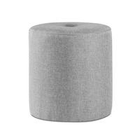 Ottoman Footstool Foot Rest Stool Fabric Light Grey