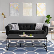 Coffee Table Side End Tables Steel Antique Open Shelf Storage Modern Furniture