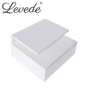 Compact 2x Bedside Tables Side Table White - Wood Finish Classic