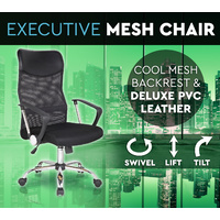 Executive Mesh Office Chair Deluxe Black 3