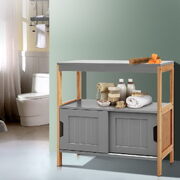 Buffet Sideboard Cabinet Storage Shelf Cupboard Hallway Tabe Sliding Door