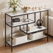 Marble Effect Console Table 4-Tier Hallway Shelves | EXTG