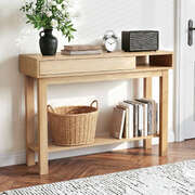 Console Table Hallway Entryway Drawer Shelf 100cm | EXTG