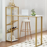 Bar Table Dining Storage Shelf Wine Rack Home Kitchen Office Desk Gold