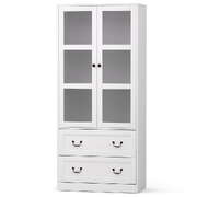 Buffet sideboard 180cm hutch storage cabinet kitchen drawer door white