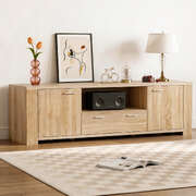 180cm Pine TV Unit Entertainment Cabinet | EXTG