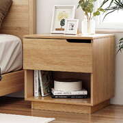  Bedside Table 1 Drawer 1 Shelf Nightstand Pine - Stylish Storage