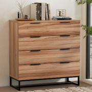 Rustic Oak Tallboy Storage Chest of Drawers Cabinet Dresser