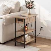 Flip-Top Side Table Charging Station 60cm | EXTG