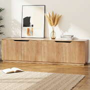  TV Unit Entertainment Unit Storage Cabinet 180cm Pine - Elegant