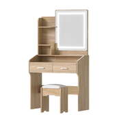 Dressing Table Set with Stool and LED Mirror  Elegant