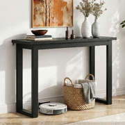 Console Table 110cm Modern Entryway Hall Table Black