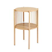 Coffee Table 2-Tier Round Wood - Elegant and Modern Living Room Furniture