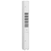 Slim Tall Bathroom Storage Cabinet - 180CM Linen Tower