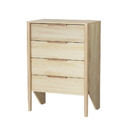 4 Chest of Drawers Tallboy - INEZ Pine