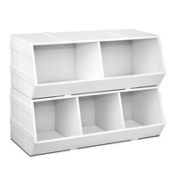 Kids Toy Storage Box White
