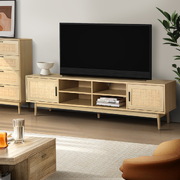 TV Cabinet Entertainment Unit 180cm Rattan Cole