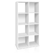 8 Cube Display Storage Shelf - White
